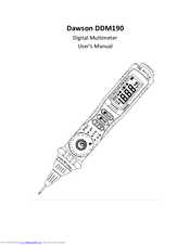 Dawson Tools DDM190 User Manual