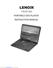 Lenoxx PDVD1300 Instruction Manual
