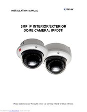 Onvif IPFD3TI Installation Manual
