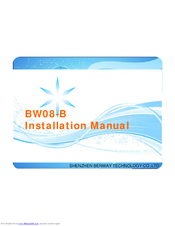 Benway BW08-B Installation Manual