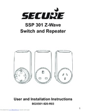 Secure SSP 301 User And Installation Instructions Manual