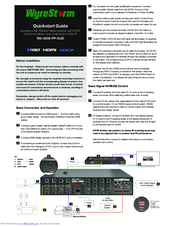 Wyrestorm MX-0808-PP-AUD Quick Start Manual