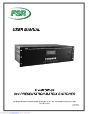 FSR DV-MFSW-94 User Manual