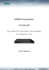 Cerio CS-2224-14P User Manual