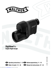 Walther DigiViewPro Operating Instructions Manual