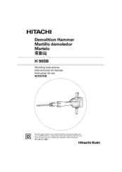 Hitachi H 90SB Handling Instructions Manual