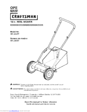 Craftsman 151.30377 Operation Manual
