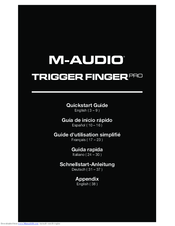 M-Audio tirgger finger pro Quick Start Manual