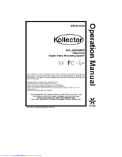 Vicon kollector KOL-8000 Operation Manual
