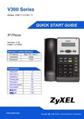 Zyxel Communications V300-T1 Quick Start Manual