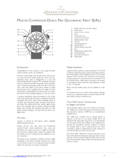 Jaeger-leCoultre Master Compressor Diving Pro Geographic Navy SEALs User Manual