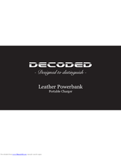 Decoded Leather Powerbank D4PB100 Manual