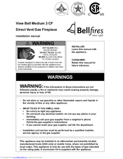 Bellfires VIEW BELL TOPSHAM 3 CF Installation Manual