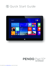 Pendo PAD 10 PNDPPW8QK10BLK Quick Start Manual