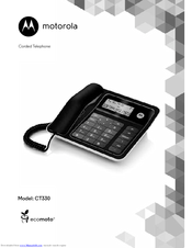 Motorola CT330 Manual
