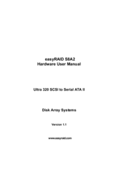 easyRAID S8A2-U4R2 Hardware User Manual