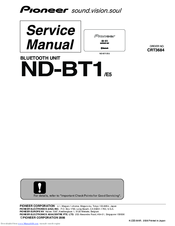 Pioneer ND-BT1 Service Manual