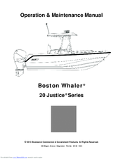 Boston Whaler 20 Justice Series Operation & Maintenance Manual
