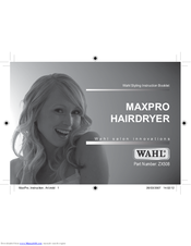 Wahl Maxpro ZX508 Instruction Booklet