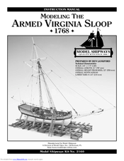 Model Shipways ARMED VIRGINIA SLOOP 1768 2160 Instruction Manual