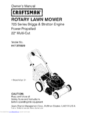Crafstman 917.370929 Owner's Manual