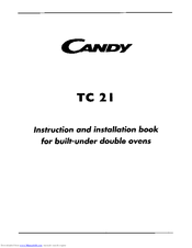 Candy TC 21 Instruction And Installation Book