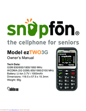 snopfon ezTWO3G Owner's Manual
