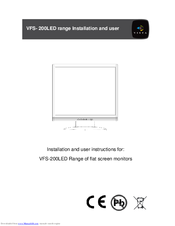 Vista VFS-200LED Installation And User Instructions Manual