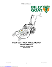 Billy Goat HW651SP Owner's Manual