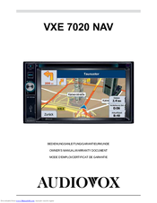 Audiovox VXE 7020 NAV Owner's Manual/Warranty Document