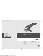 Bosch GWS 15-125 CIEH Professional Original Instructions Manual