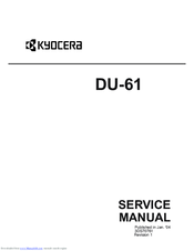 Kyocera DU-61 Service Manual