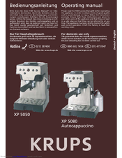 Krups XP 5080 Autocappuccino Operating Manual