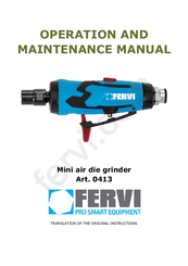 Fervi 413 Operation And Maintenance Manual