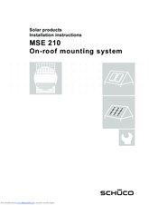 Schüco MSE 210 Installation Instructions Manual