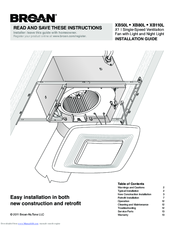 Broan XB50L Installation Manual