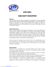 ATD Tools ATD-5953 Instruction Manual