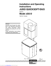 Judo QUICKSOFT-DUO JQS-D Installation And Operating Instructions Manual