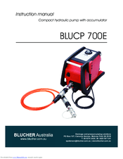 BLUCHER CP 700E Instruction Manual