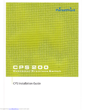 PacketFront CPS 200 Installation Manual