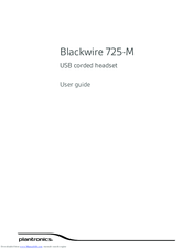 Plantronics Blackwire 725-M User Manual