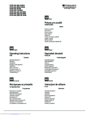 Hotpoint Ariston 9YPS 645 X GH/HA Operating Instructions Manual