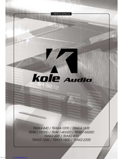 Kole Audio TRAX1-5500D Owner's Manual