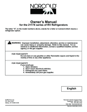 Norcold 2117 Owner's Manual