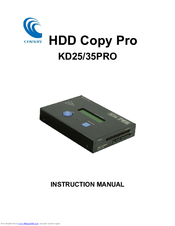 Century HDD Copy Pro KD25/35PRO Instruction Manual