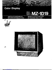 Sharp MZ-1D19 Instruction Manual