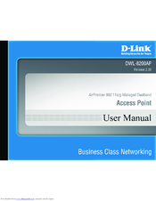 D-Link D DWL-8200AP DWL-8200AP User Manual
