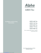 Alpha ARES 770 Tec Installation And Servicing Instructions