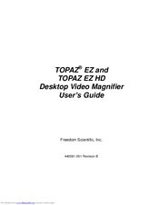 Freedom Scientific TOPAZ EZ HD User Manual