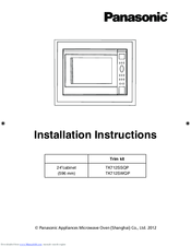 Panasonic TK712SSQP Installation Instructions Manual